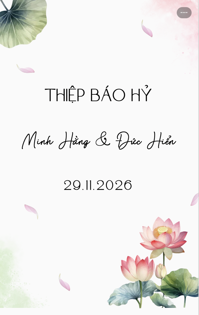 Mẫu thiệp cưới online Thiệp cưới 26
