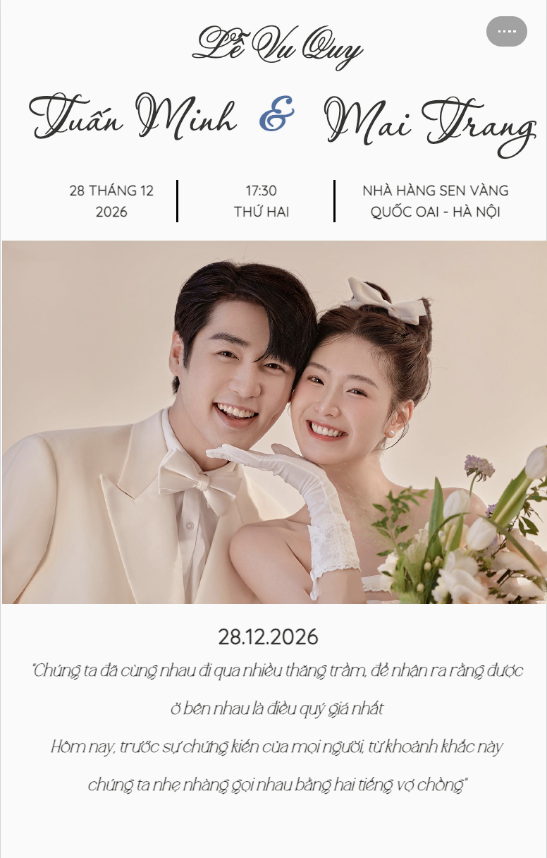 Mẫu thiệp cưới online Thiệp cưới 14
