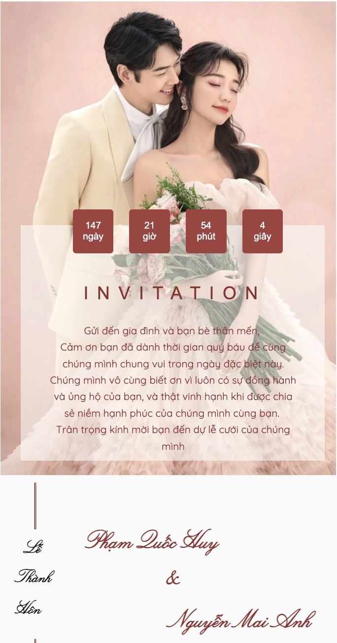 Mẫu thiệp cưới online Thiệp cưới 06