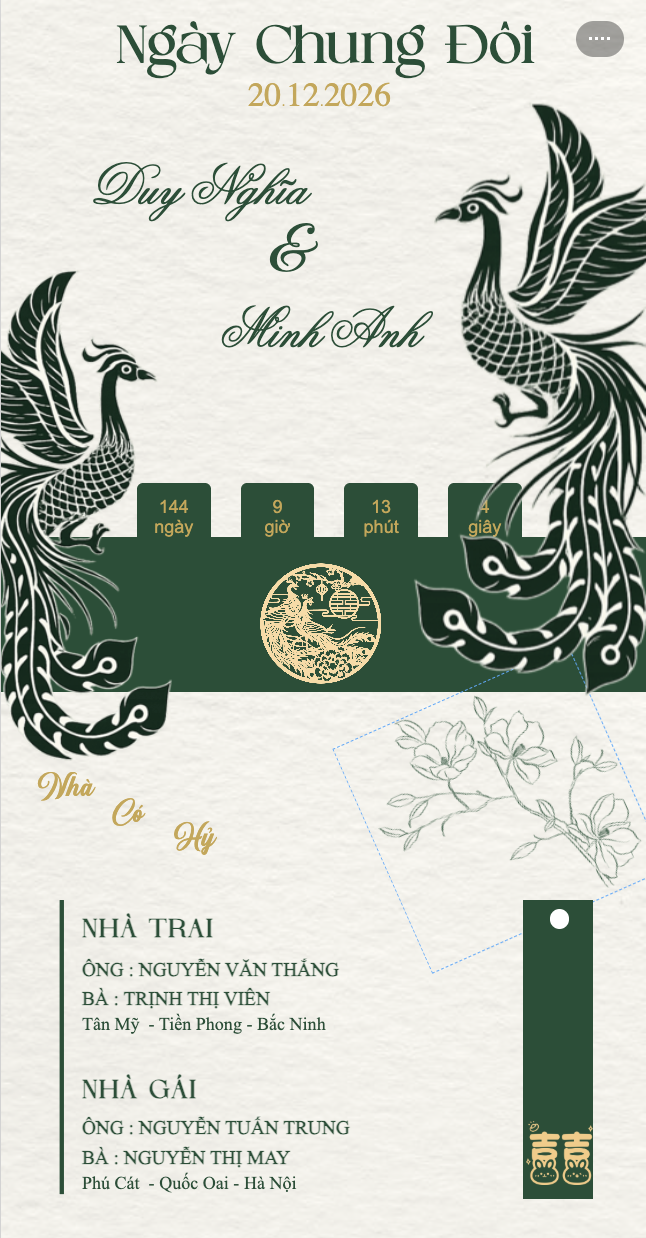 Mẫu thiệp cưới online Thiệp cưới 24