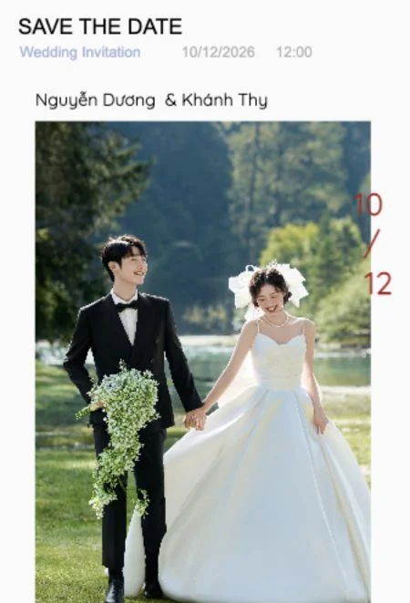 Mẫu thiệp cưới online Thiệp cưới 27