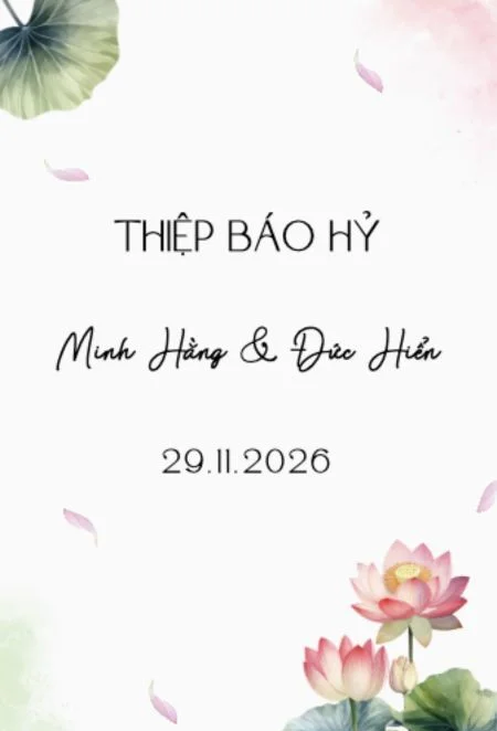 Mẫu thiệp cưới online Thiệp cưới 26