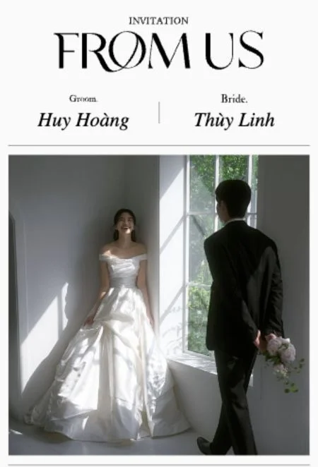 Mẫu thiệp cưới online Thanh lịch