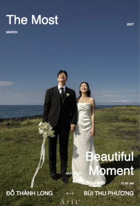 Mẫu thiệp cưới online Overlay magazine