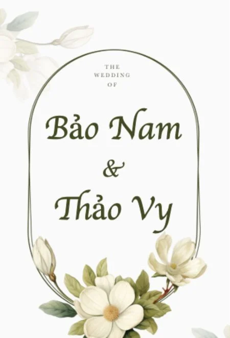 Mẫu thiệp cưới online Mộc Lan trắng